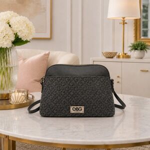GBG‎ Los Angeles Monogram Crossbody Purse Black